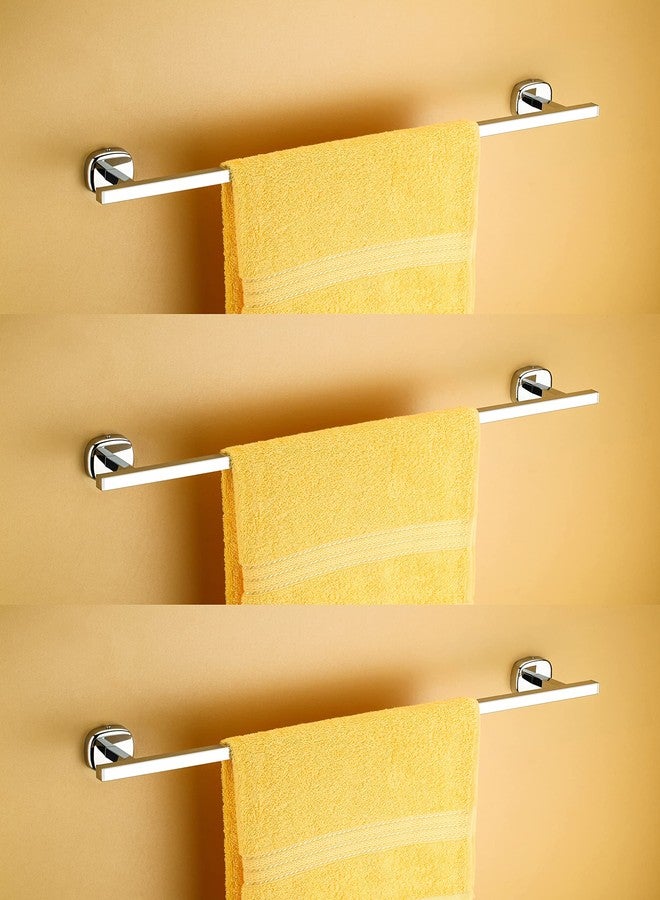 iSTAR Square Stainless Steel 24 Inch Towel Rod Towel Rack for Bathroom Bar Hanger Stand Bathroom Accessories (Pack of 3) - Image 1